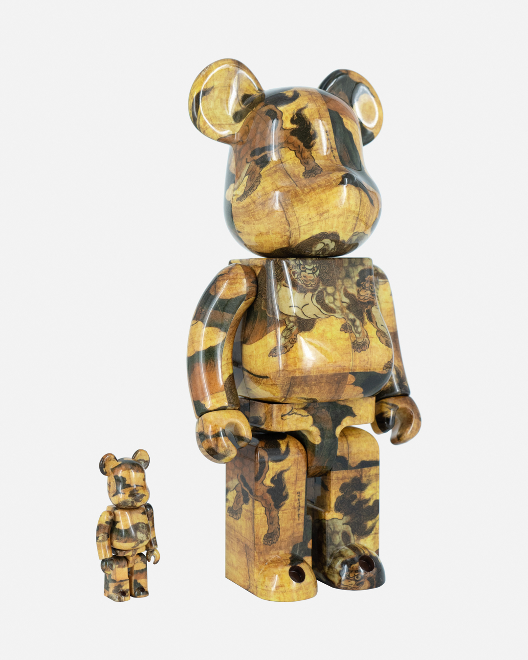Bearbrick Eitoku Kano (Chinese Lions) 100% & 400% Set