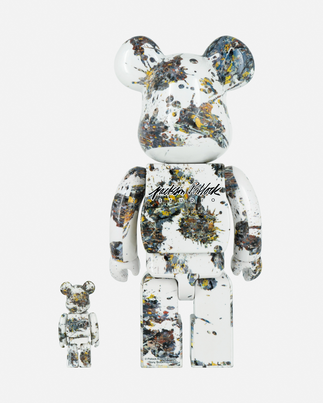 Bearbrick Jackson Pollock Studio (Splash) 100% & 400% Set