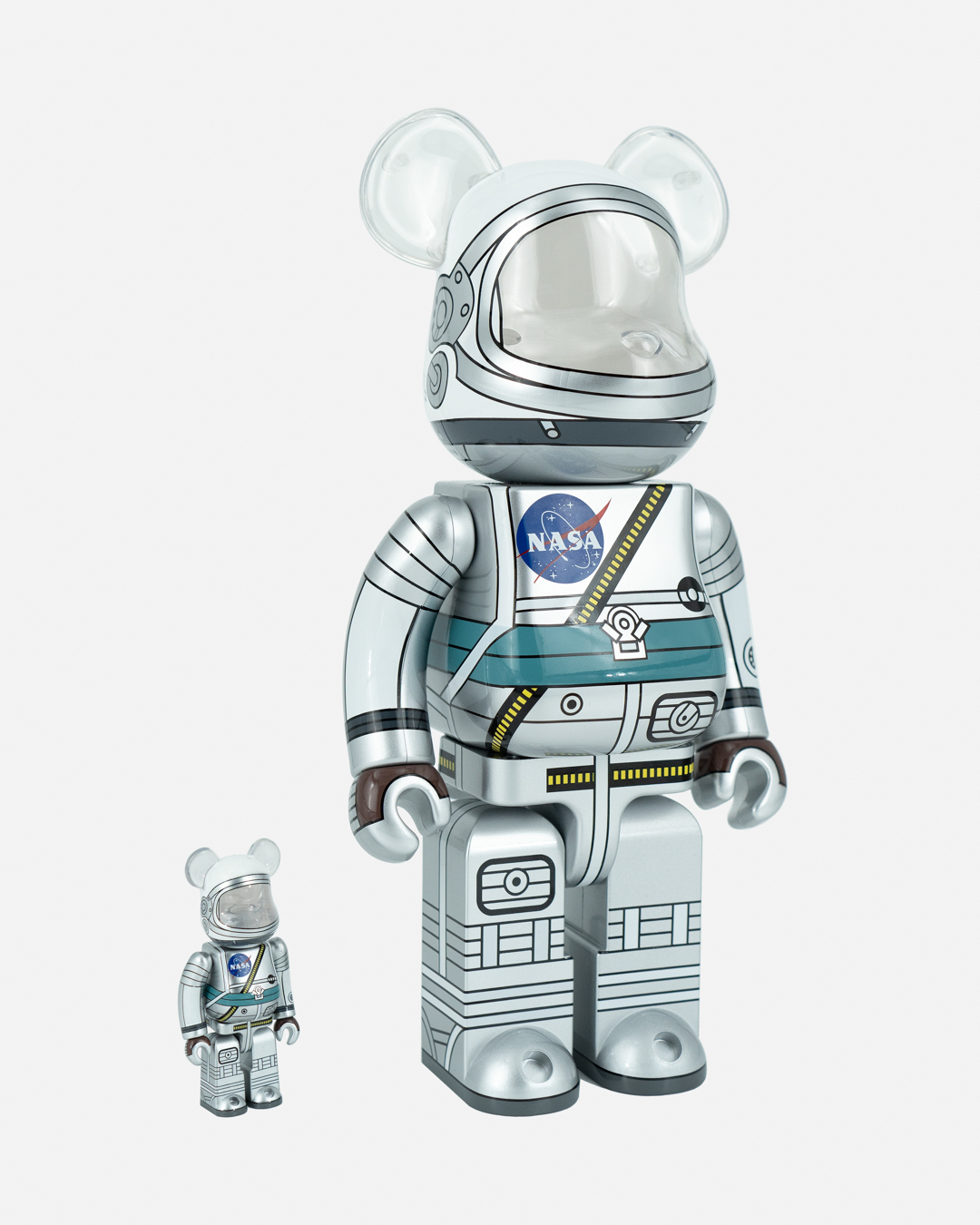 Bearbrick Project Mercury Astronaut 100% & 400% Set