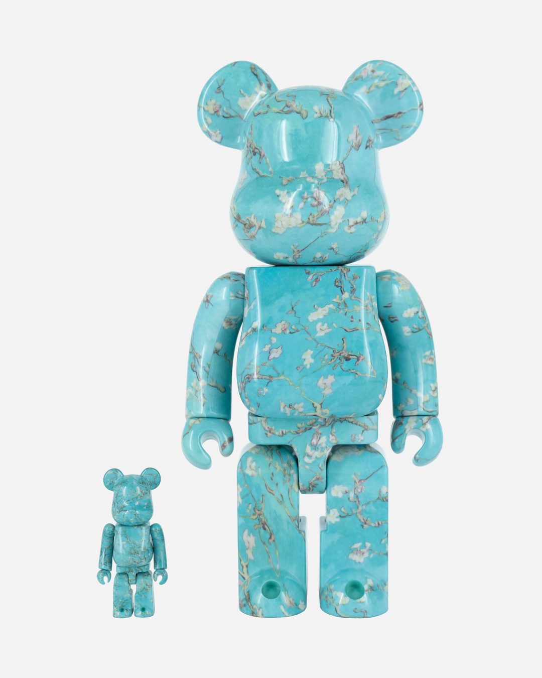 Bearbrick x Van Gogh Museum Van Gogh (Almond Blossom) 100% & 400% Set
