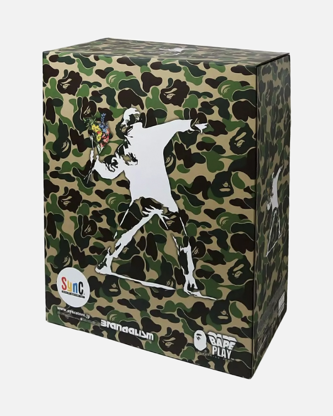 BAPE x Banksy Brandalism Flower Bomber Sculpture Green