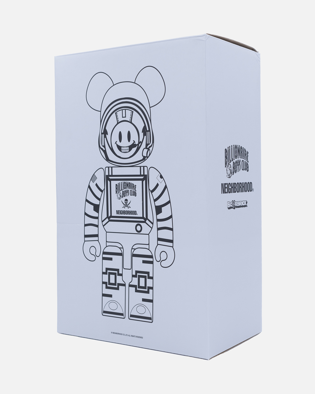 Bearbrick x Billionaire Boys Club x Neighborhood 100% & 400% Set White/Black