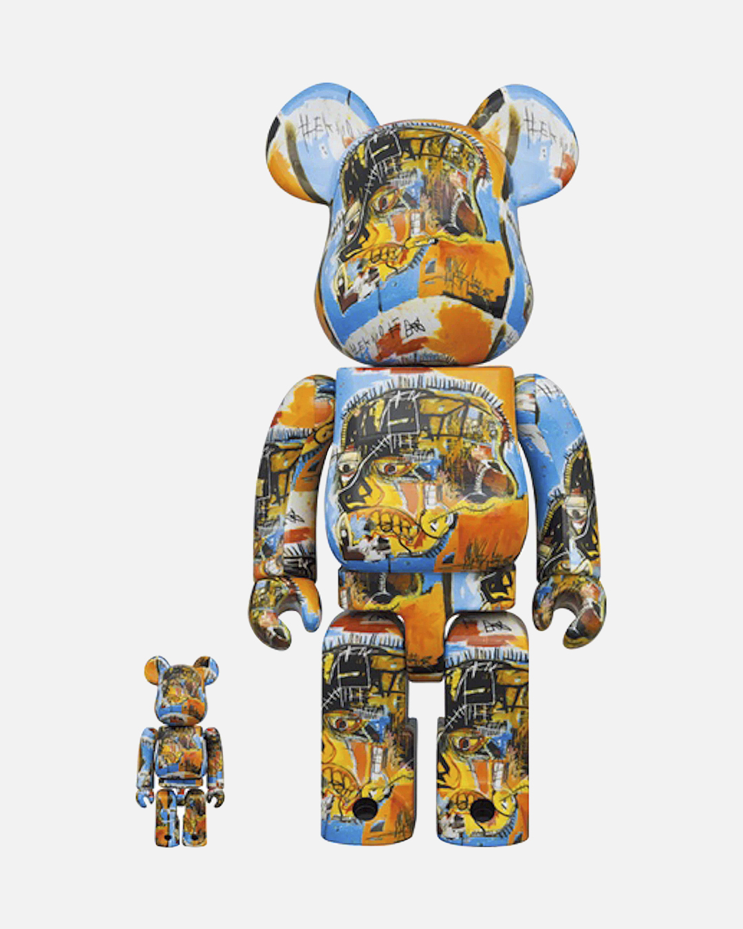 Bearbrick Jean-Michel Basquiat #10 100% & 400% Set