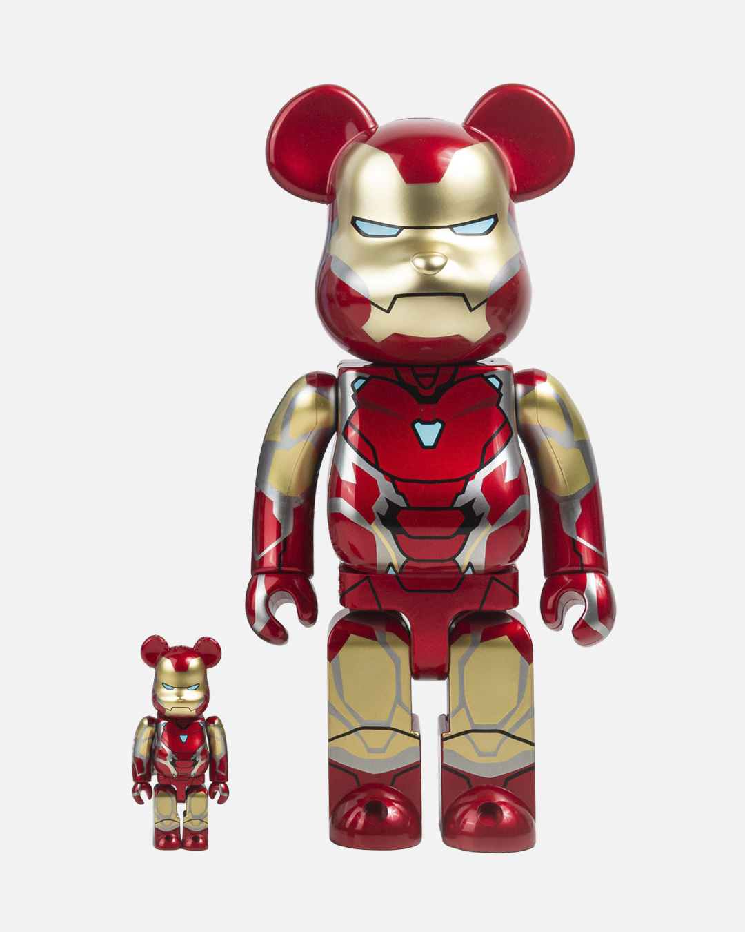 Bearbrick x Marvel Iron Man Mark 85 100% & 400% Set