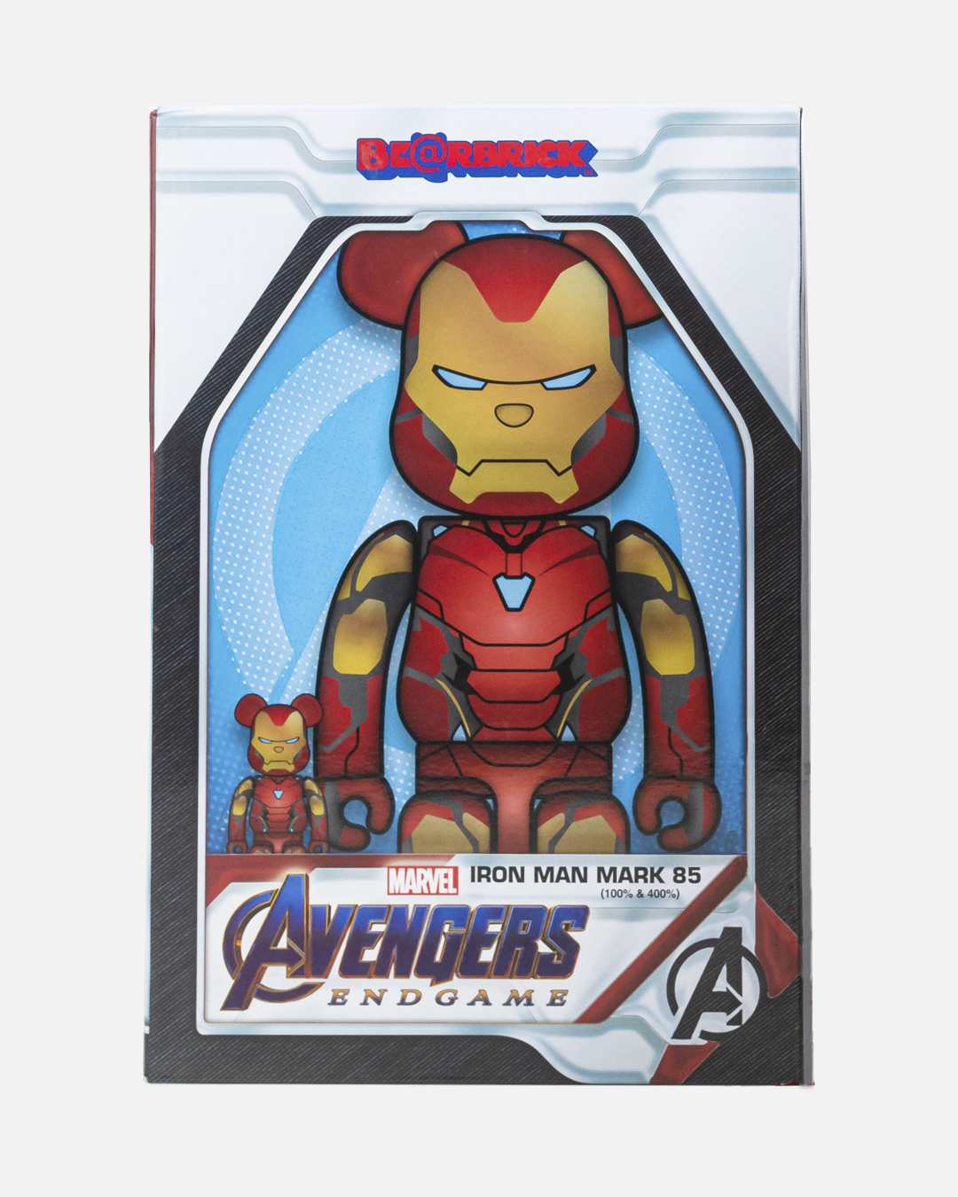 Bearbrick x Marvel Iron Man Mark 85 100% & 400% Set