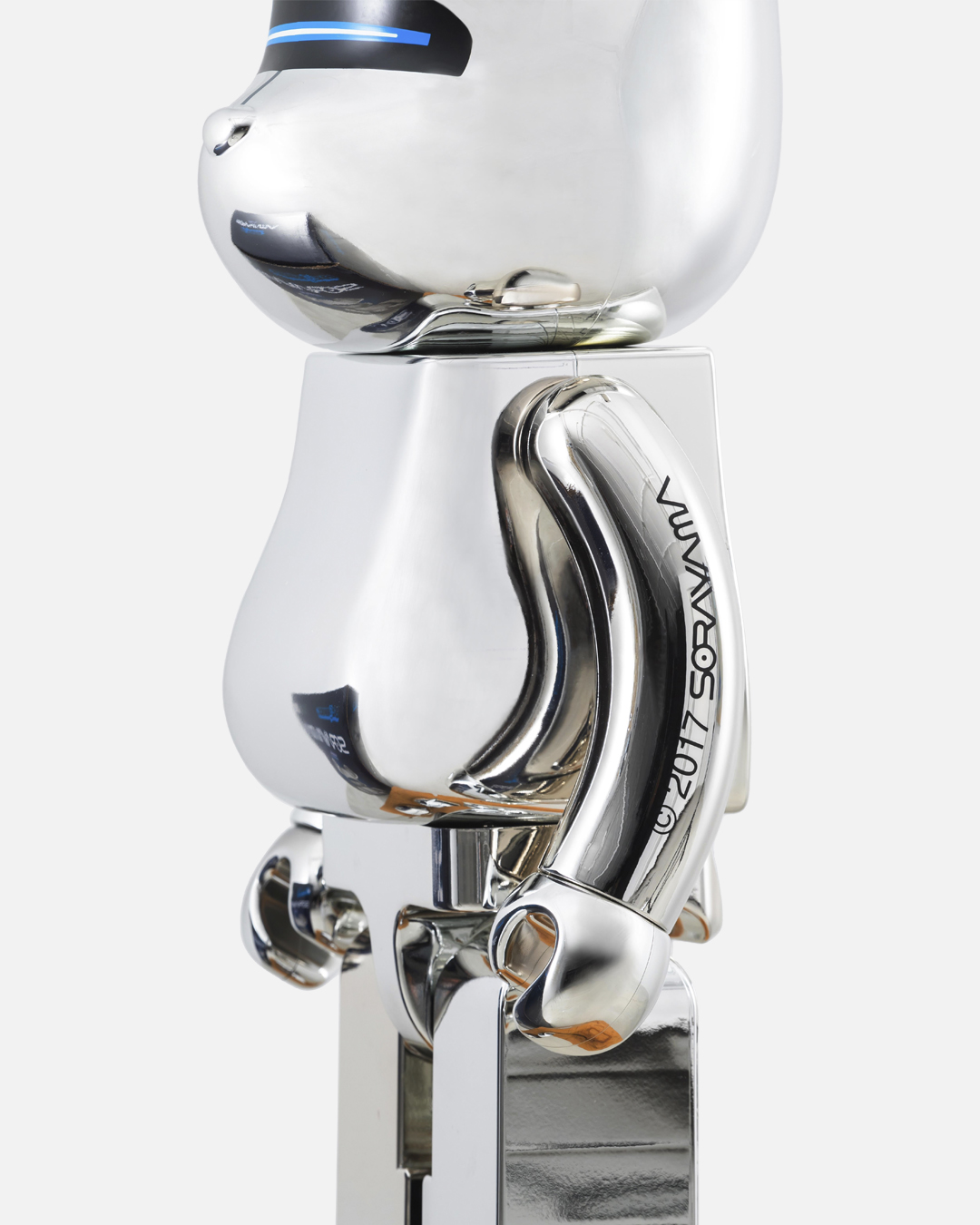 Bearbrick x Sorayama Sexy Robot 1000% Silver