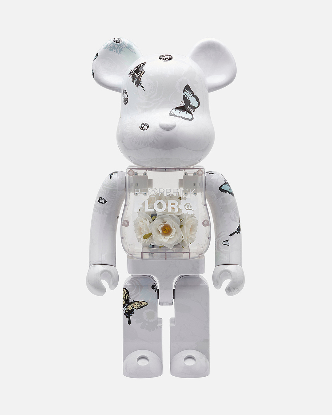 Bearbrick Flora (Flower) #2 1000% White