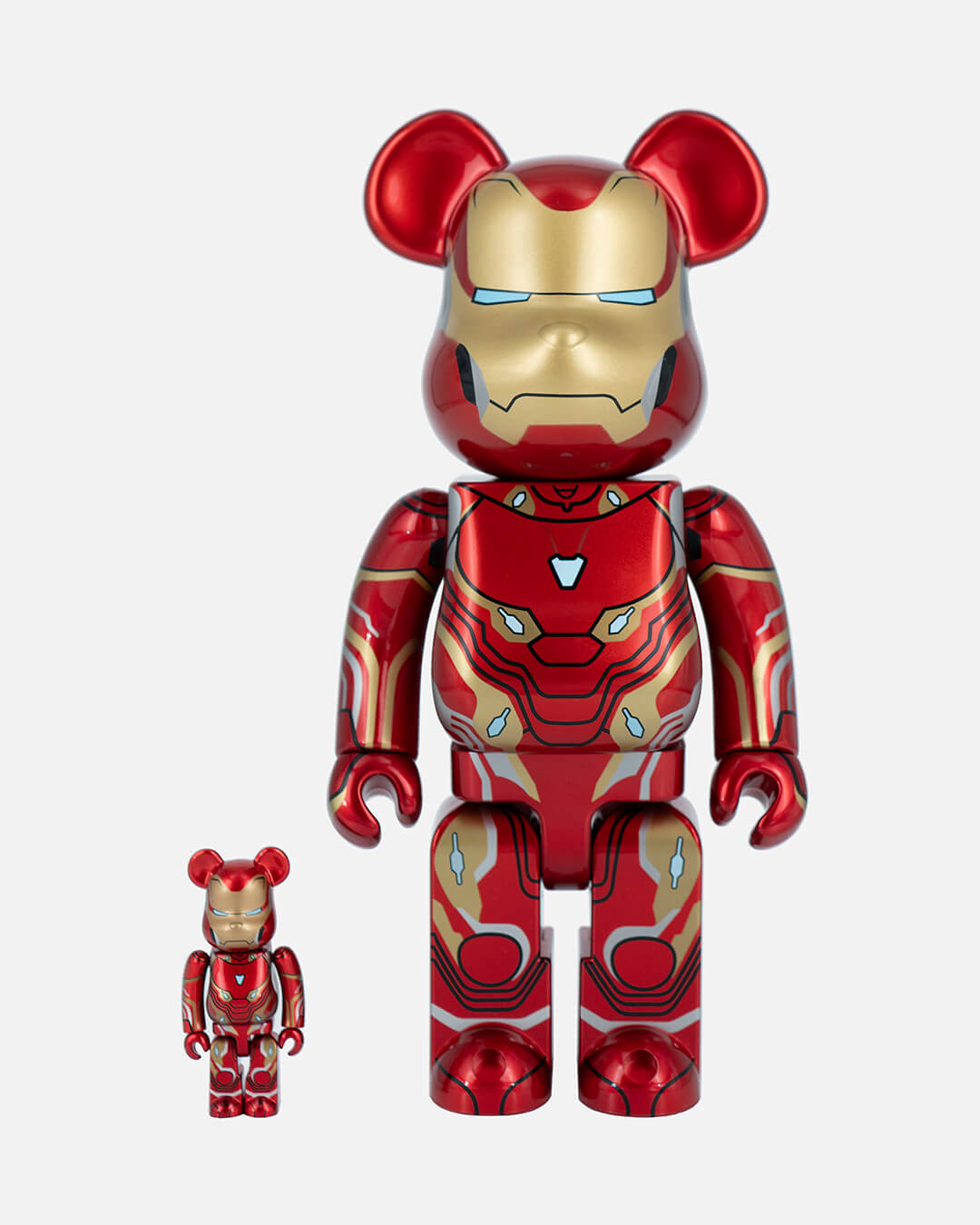 Bearbrick x Marvel Iron Man Mark 50 100% & 400% Set