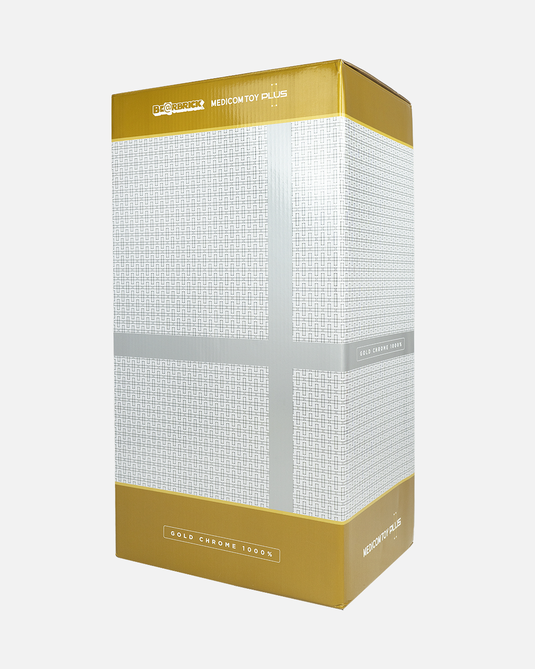 Bearbrick Medicom Toy Plus 1000% Gold Chrome