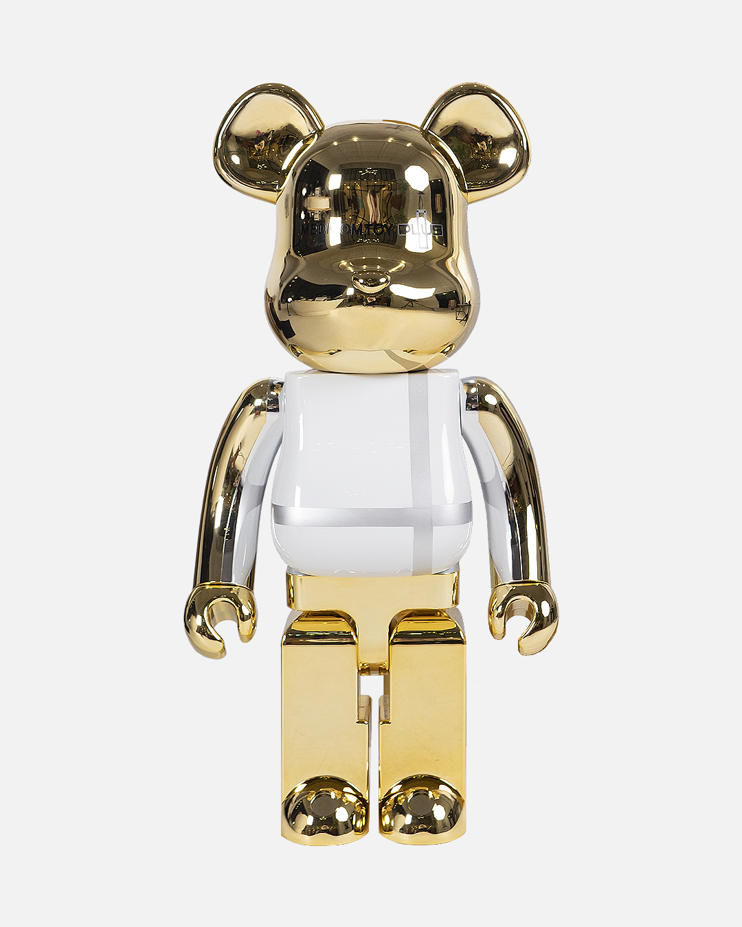 Bearbrick Medicom Toy Plus 1000% Gold Chrome