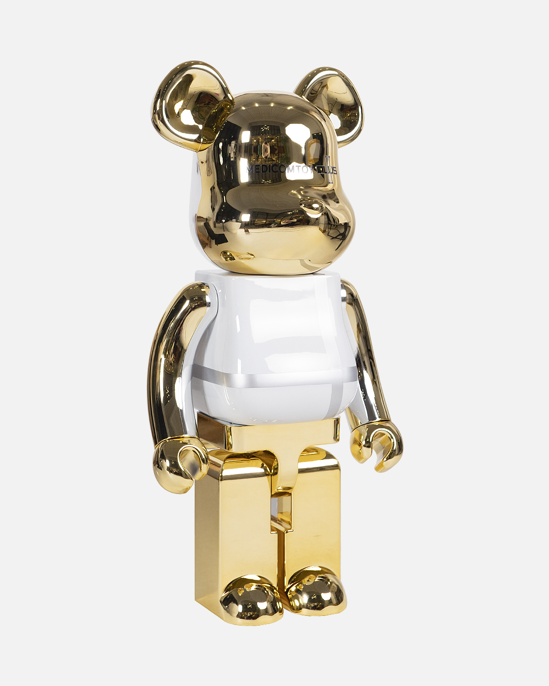 Bearbrick Medicom Toy Plus 1000% Gold Chrome