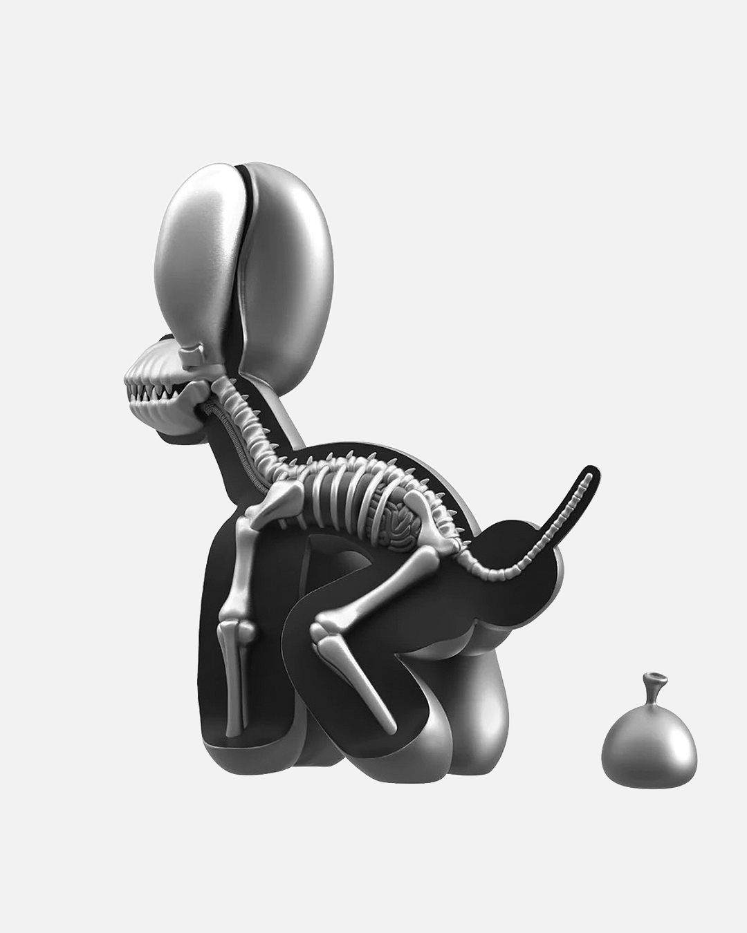 Whatshisname x Jason Freeny x Mighty Jaxx Dissected Popek (Space Grey Edition) Figure