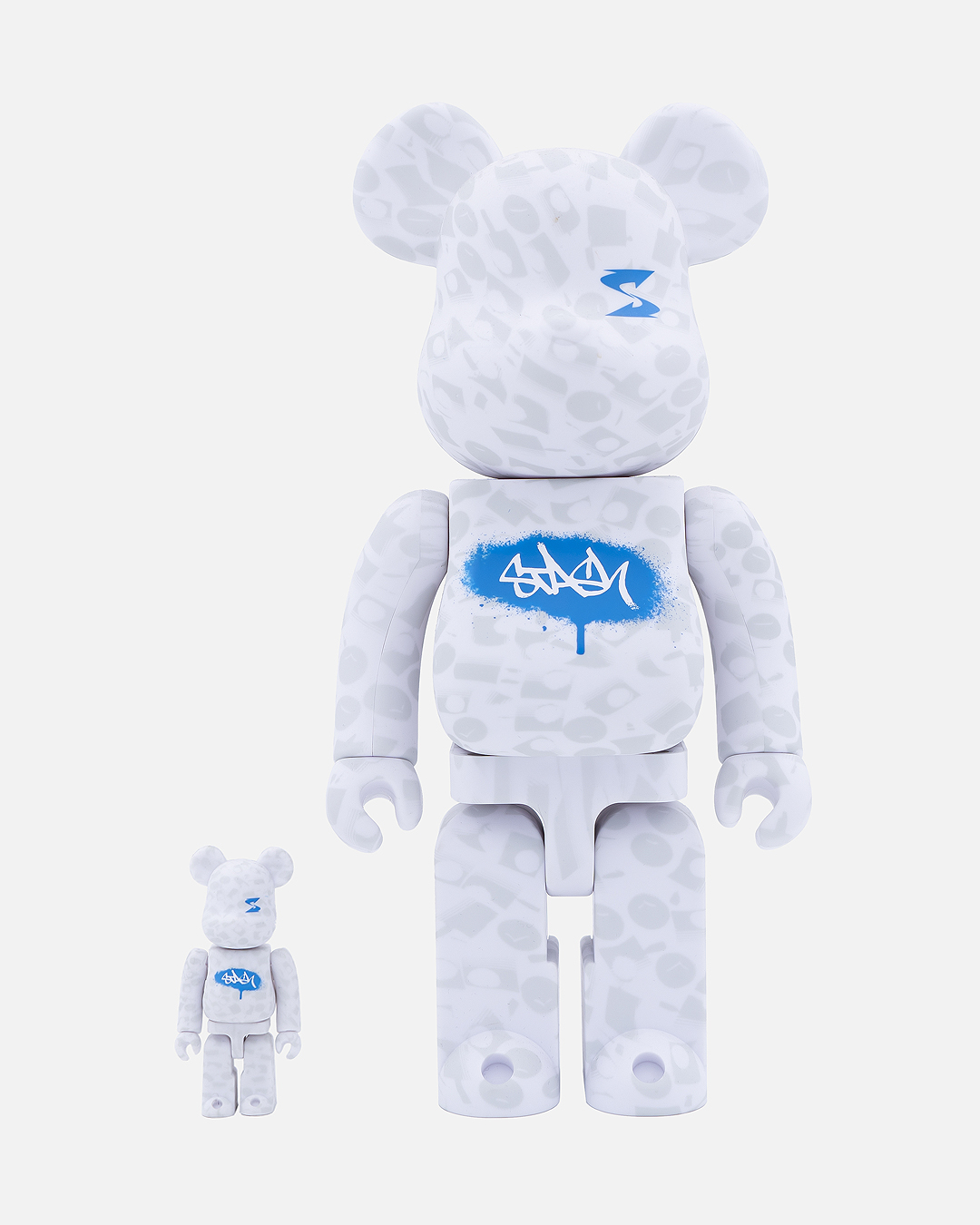 Bearbrick Stash 100% & 400% Set White