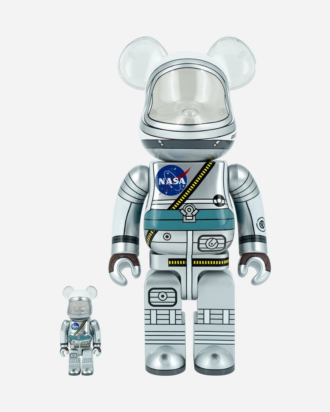 Bearbrick Project Mercury Astronaut 100% & 400% Set