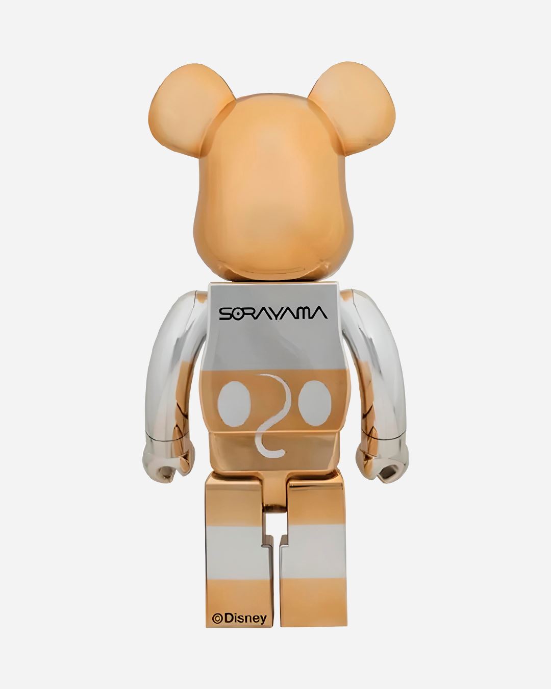 Bearbrick x Sorayama Future Mickey 1000% Silver/Gold