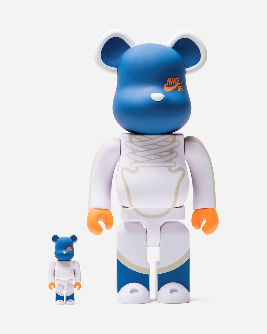 Bearbrick Nike SB 100% & 400% Set White/Blue