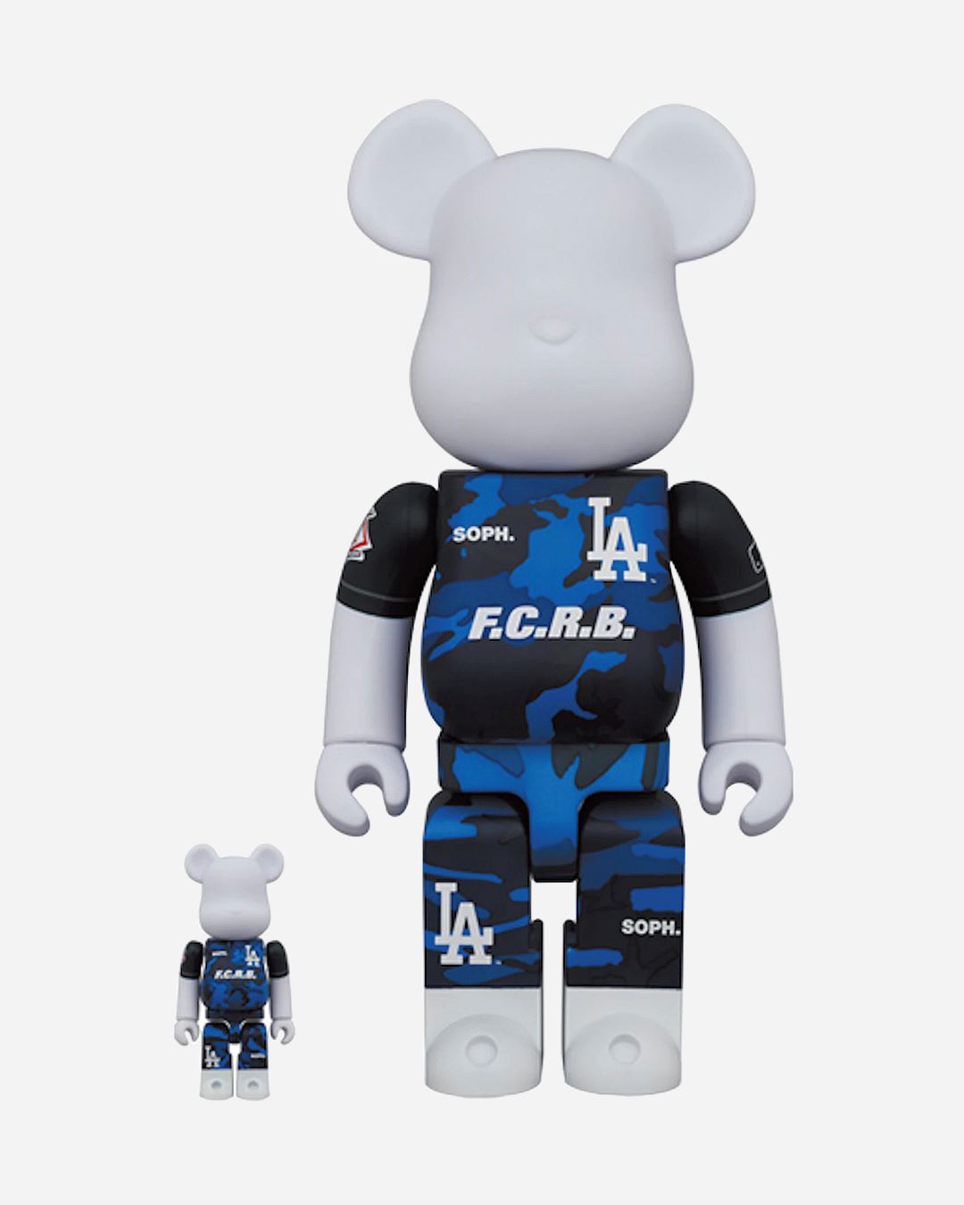 Bearbrick x F.C.R.B. x MLB (Los Angeles Dodgers) 100% & 400% Set