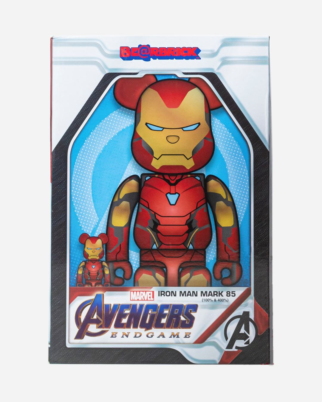 Bearbrick x Marvel Iron Man Mark 85 100% & 400% Set