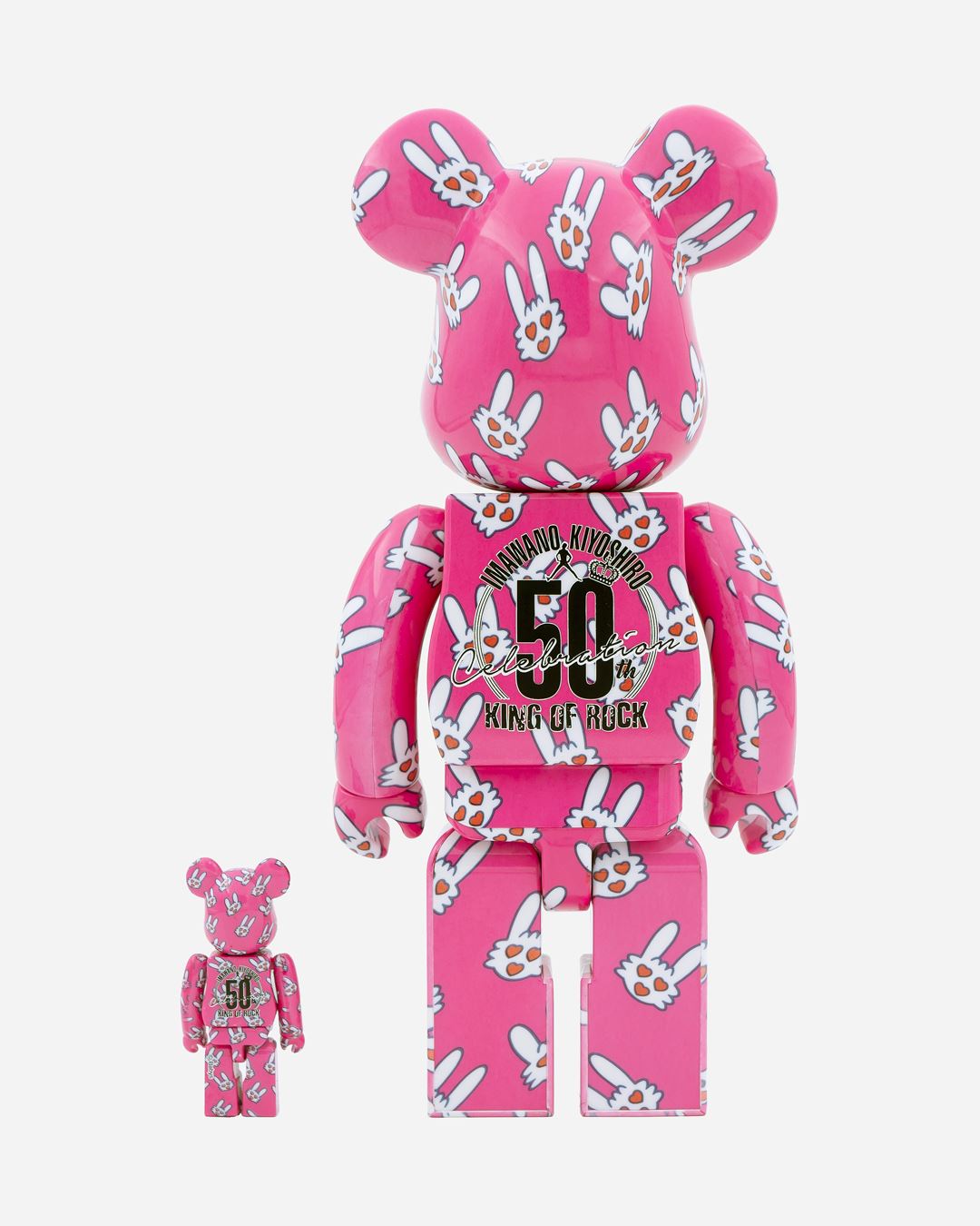 Bearbrick human grouper (Kiyoshiro Imawano 50th Celebration) 100% & 400% Set