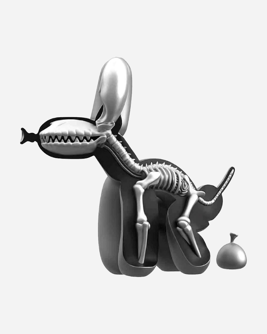 Whatshisname x Jason Freeny x Mighty Jaxx Dissected Popek (Space Grey Edition) Figure