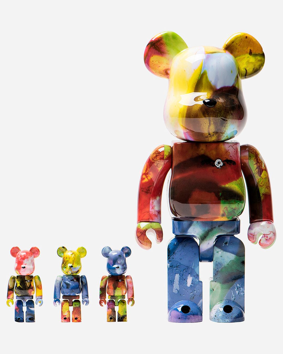 Bearbrick Pushead 4 pc Set 100% & 400% Set Multi