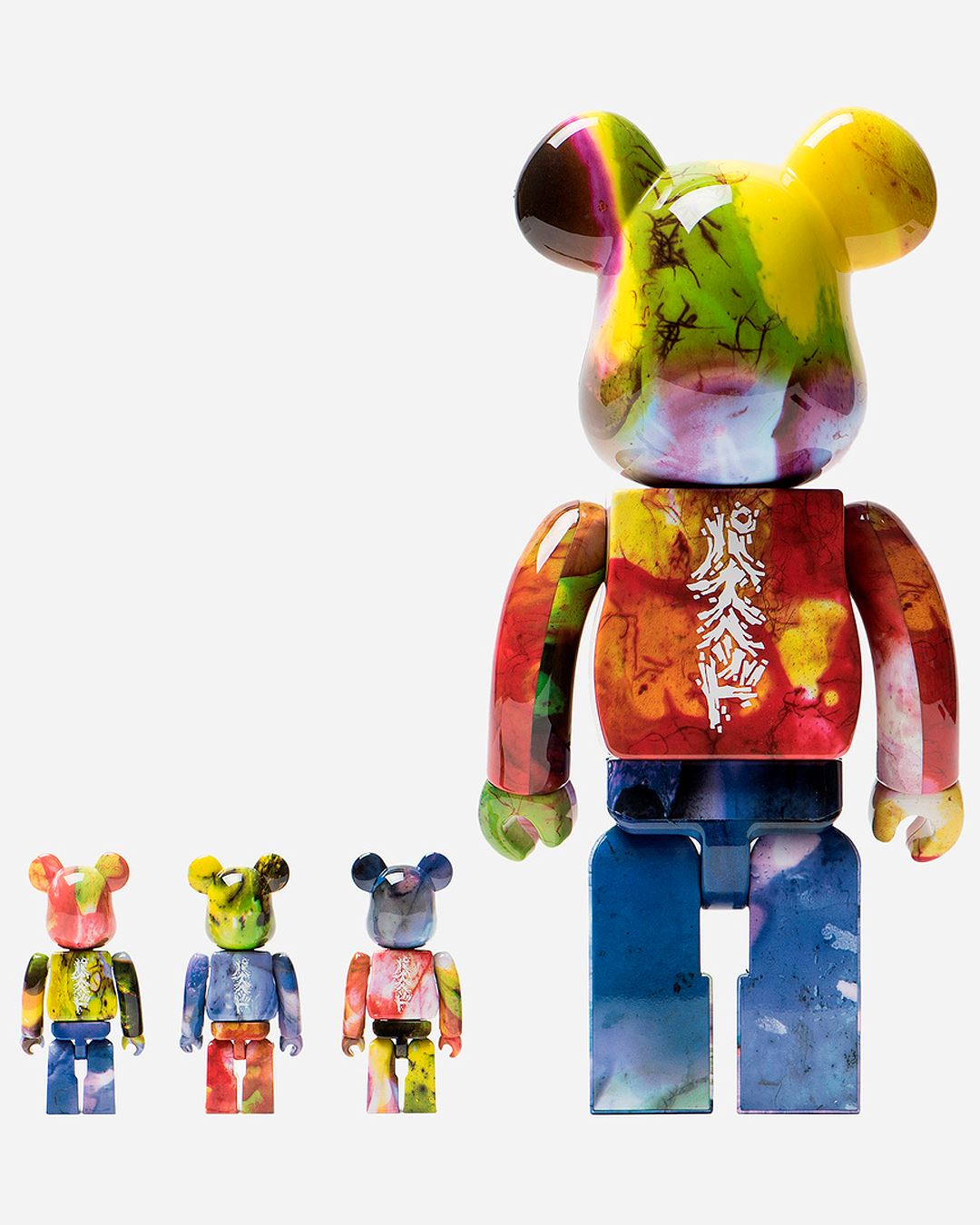 Bearbrick Pushead 4 pc Set 100% & 400% Set Multi